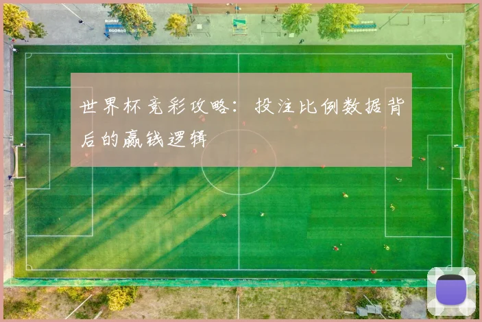 世界杯竞彩攻略：投注比例数据背后的赢钱逻辑